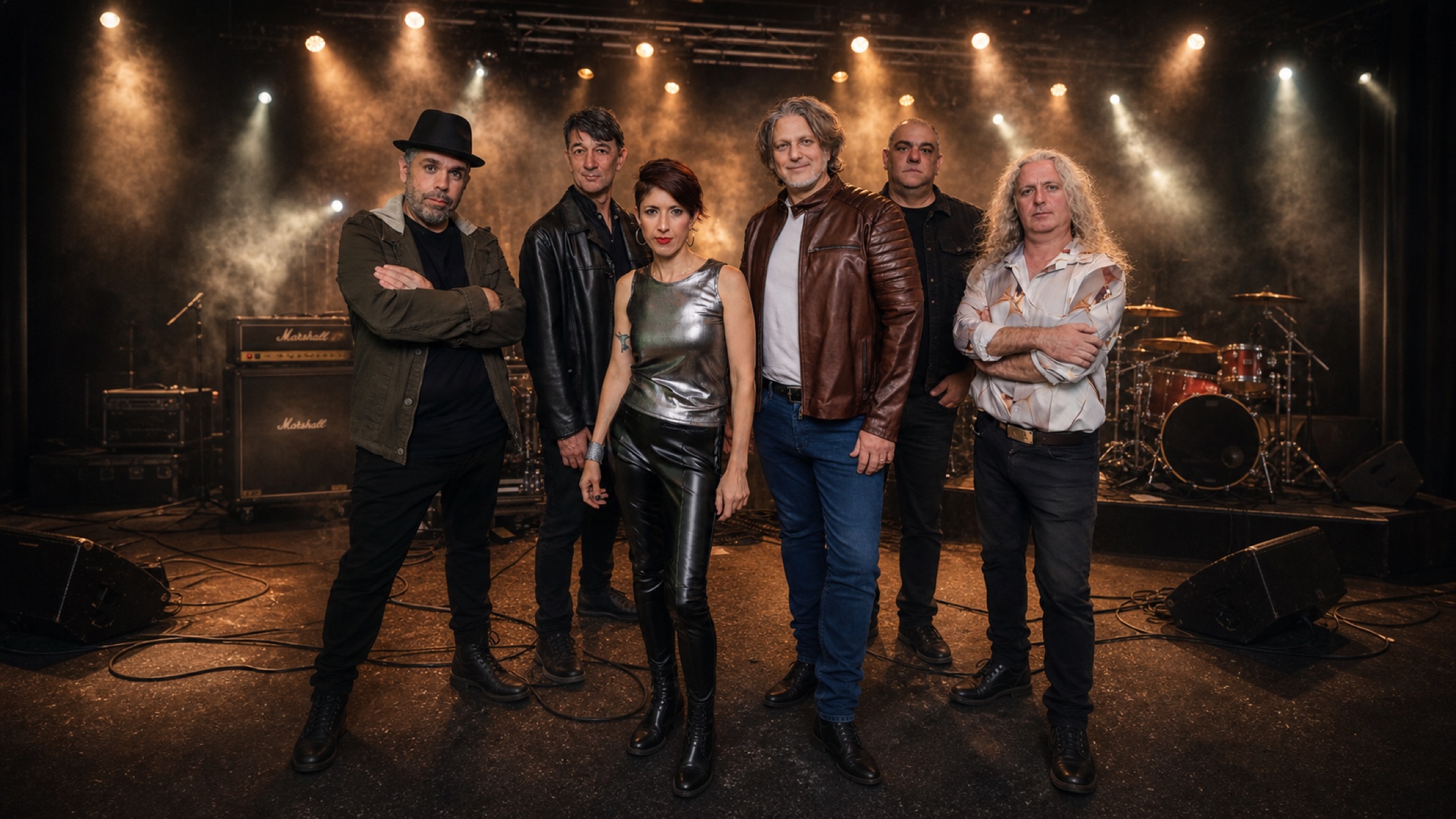 Los seis integrantes de Supraphonic sobre el escenario